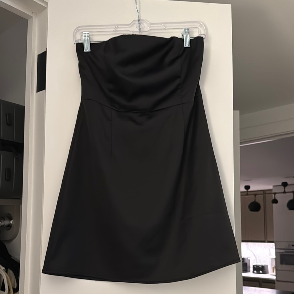 Princess Polly Black Strapless A-line Dress